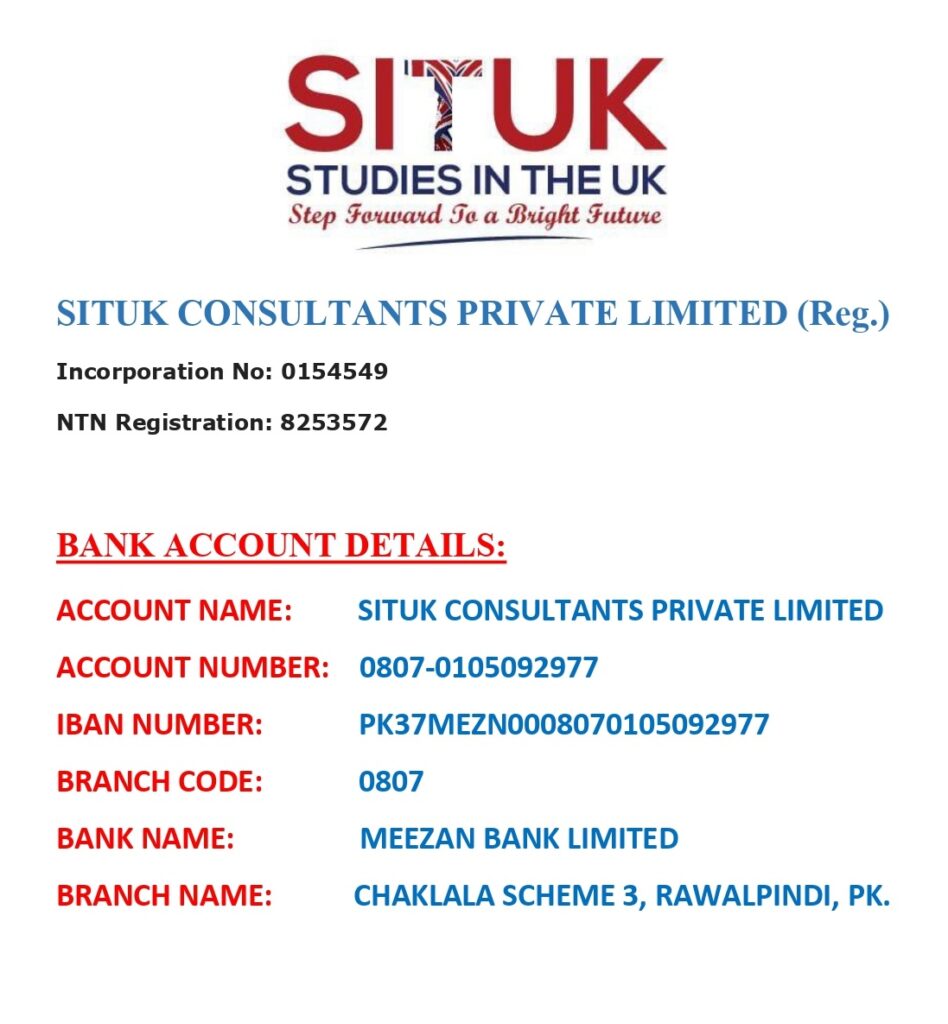 SITUK CONSULTANTS PRIVATE LIMITED BANK ACCOUNT | Payment Method